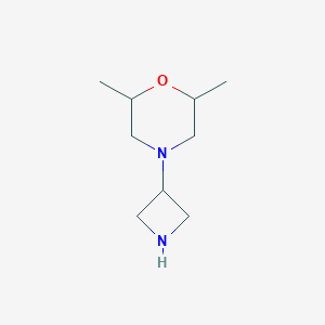 4-(Azetidin-3-yl)-2,6-dimethylmorpholine图片