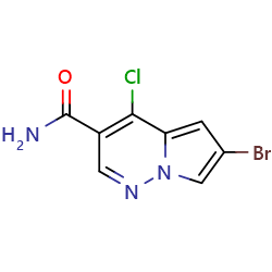 6-Bromo-4-chloropyrrolo[1,2-b]pyridazine-3-carboxamide图片