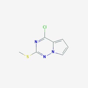4-chloro-2-(methylsulfanyl)pyrrolo[2,1-f][1,2,4]triazine图片