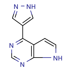 4-{7H-Pyrrolo[2,3-d]pyrimidin-4-yl}-1H-pyrazole图片