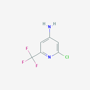 2-Chloro-6-(trifluoromethyl)pyridin-4-amine图片