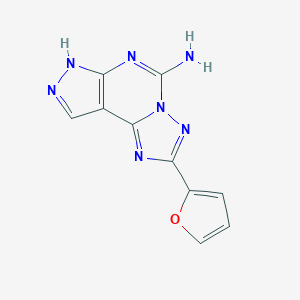 5-氨基-2-(2-呋喃基)-7H-吡唑并[4,3-e][1,2,4]三唑并[1,5-c]嘧啶图片
