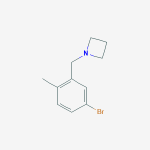 1-[(5-Bromo-2-methylphenyl)methyl]azetidine图片