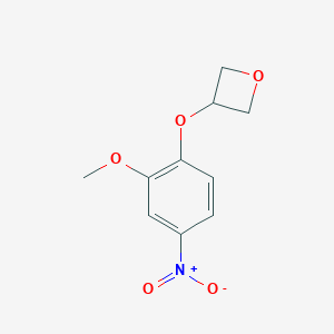 3-(2-Methoxy-4-nitrophenoxy)oxetane图片
