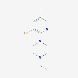 1-(3-Bromo-5-methylpyridin-2-yl)-4-ethylpiperazine图片