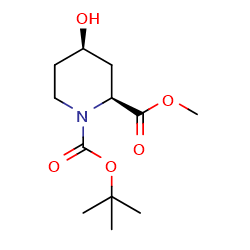 (2S,4R)-1-Tert-Butyl2-methyl4-hydroxypiperidine-1,2-dicarboxylate图片
