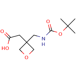 2-(3-(((Tert-Butoxycarbonyl)amino)methyl)oxetan-3-yl)aceticacid图片