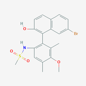 1-(6-(Methylsulfonamido)-3-methoxy-2,4-dimethylphenyl)-7-bromonaphthalen-2-ol图片