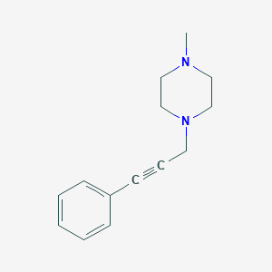 1-Methyl-4-(3-phenylprop-2-yn-1-yl)piperazine图片