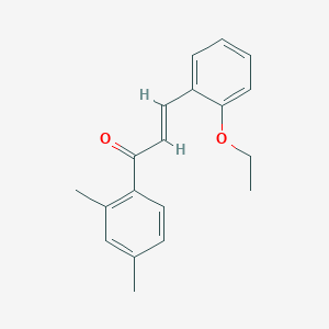 (2E)-1-(2,4-dimethylphenyl)-3-(2-ethoxyphenyl)prop-2-en-1-one图片