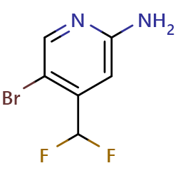 5-Bromo-4-(difluoromethyl)pyridin-2-amine图片