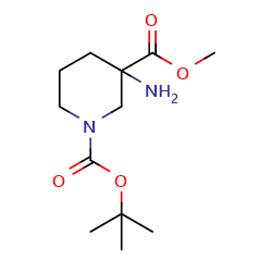 1-O-Tert-butyl3-O-methyl3-aminopiperidine-1,3-dicarboxylate图片
