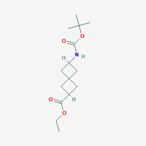 Ethyl6-((tert-butoxycarbonyl)amino)spiro[3,3]heptane-2-carboxylate图片