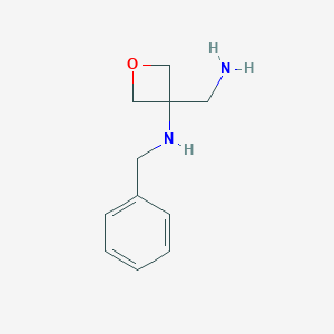 3-(Aminomethyl)-N-benzyloxetan-3-amine图片