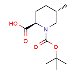 (2R,5S)-5-Methyl-1-[(2-methylpropan-2-yl)oxycarbonyl]piperidine-2-carboxylicacid图片
