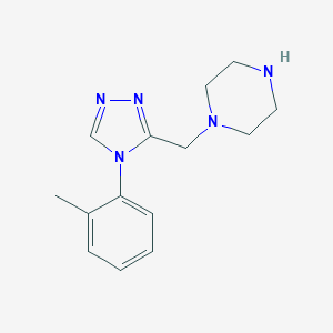 1-{[4-(2-methylphenyl)-4H-1,2,4-triazol-3-yl]methyl}piperazine图片