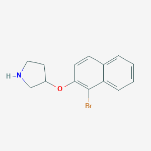 3-[(1-Bromo-2-naphthyl)oxy]pyrrolidine图片
