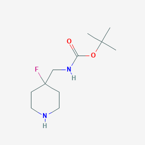 Tert-Butyl((4-fluoropiperidin-4-yl)methyl)carbamate图片