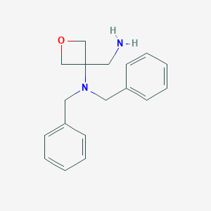 3-(Aminomethyl)-N,N-dibenzyloxetan-3-amine图片