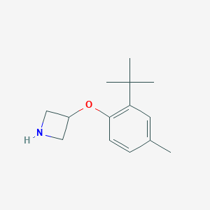 3-[2-(tert-Butyl)-4-methylphenoxy]azetidine图片