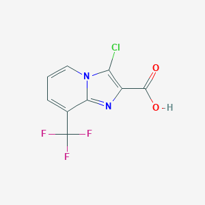 3-Chloro-8-(trifluoromethyl)imidazo[1,2-a]pyridine-2-carboxylic acid图片
