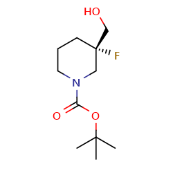 Tert-butyl(3S)-3-fluoro-3-(hydroxymethyl)piperidine-1-carboxylate图片