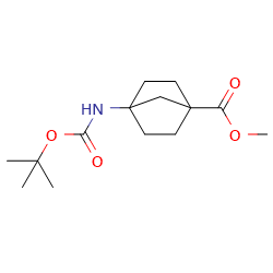Methyl4-((tert-butoxycarbonyl)amino)bicyclo[2,2,1]heptane-1-carboxylate图片