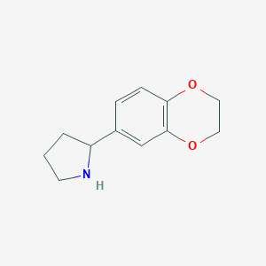 2-(2,3-Dihydro-1,4-benzodioxin-6-yl)pyrrolidine图片