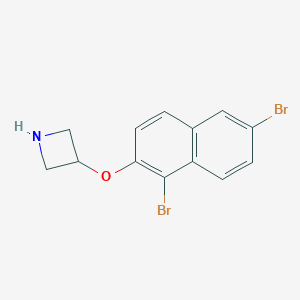 3-[(1,6-Dibromo-2-naphthyl)oxy]azetidine图片