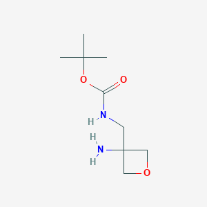 Tert-butyl((3-aminooxetan-3-YL)methyl)carbamate图片