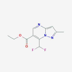 ethyl 7-(difluoromethyl)-2-methylpyrazolo[1,5-a]pyrimidine-6-carboxylate图片
