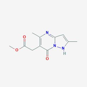 methyl 2-(7-hydroxy-2,5-dimethylpyrazolo[1,5-a]pyrimidin-6-yl)acetate图片