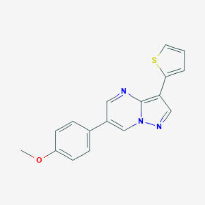 6-(4-methoxyphenyl)-3-(thiophen-2-yl)pyrazolo[1,5-a]pyrimidine图片