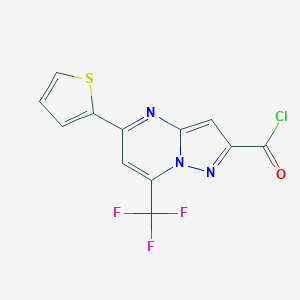 5-Thiophen-2-yl-7-trifluoromethyl-pyrazolo[1,5-a]-pyrimidine-2-carbonyl chloride图片