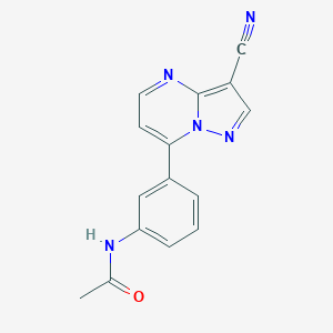 N-[3-(3-Cyanopyrazolo[1,5-a]pyrimidin-7-yl)phenyl]acetamide图片