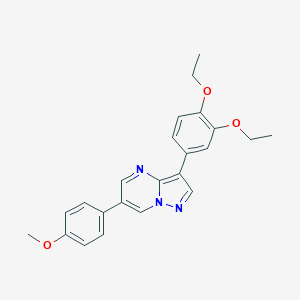3-(3,4-Diethoxyphenyl)-6-(4-methoxyphenyl)-pyrazolo[1,5-a]pyrimidine图片
