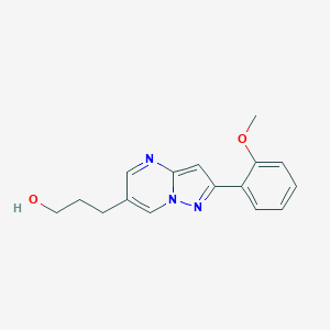 3-[2-(2-Methoxyphenyl)-pyrazolo[1,5-a]pyrimidin-6-yl]-propan-1-ol图片