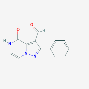 2-(4-Methylphenyl)-4-oxo-4,5-dihydropyrazolo-[1,5-a]pyrazine-3-carbaldehyde图片
