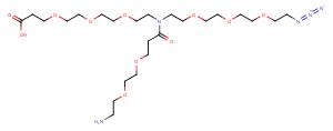 N-(Azido-PEG3)-N-(PEG2-amine)-PEG3-acid图片