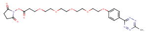 Methyltetrazine-PEG5-NHS ester图片