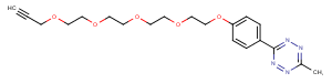 Methyltetrazine-PEG5-alkyne图片