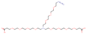 N-(Azido-PEG3)-N-bis(PEG4-acid)图片