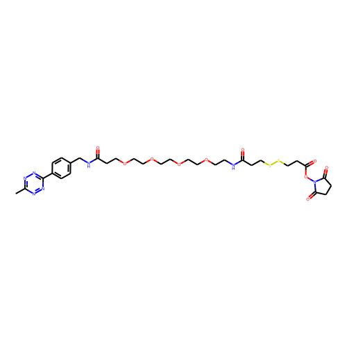 Methyltetrazine-PEG4-SS-NHS ester图片