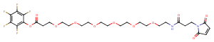 Mal-NH-PEG6-CH2CH2COOPFP ester图片