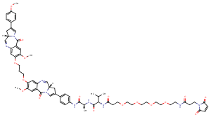 Mal-PEG4-VA-PBD图片