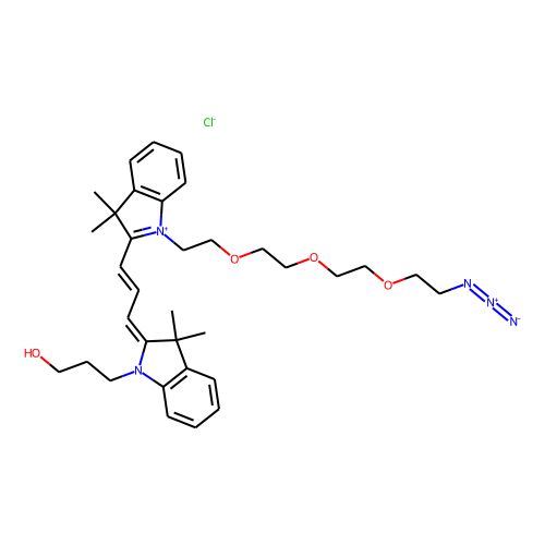 N-Hydroxypropyl-N'-(azide-PEG3)-Cy3图片