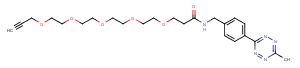 Methyltetrazine-amido-PEG5-alkyne图片