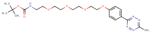Methyltetrazine-PEG4-NH-Boc图片