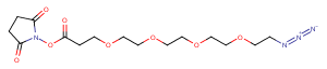 N3-PEG4-C2-NHS ester图片