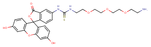 Fluorescein-PEG3-amine图片